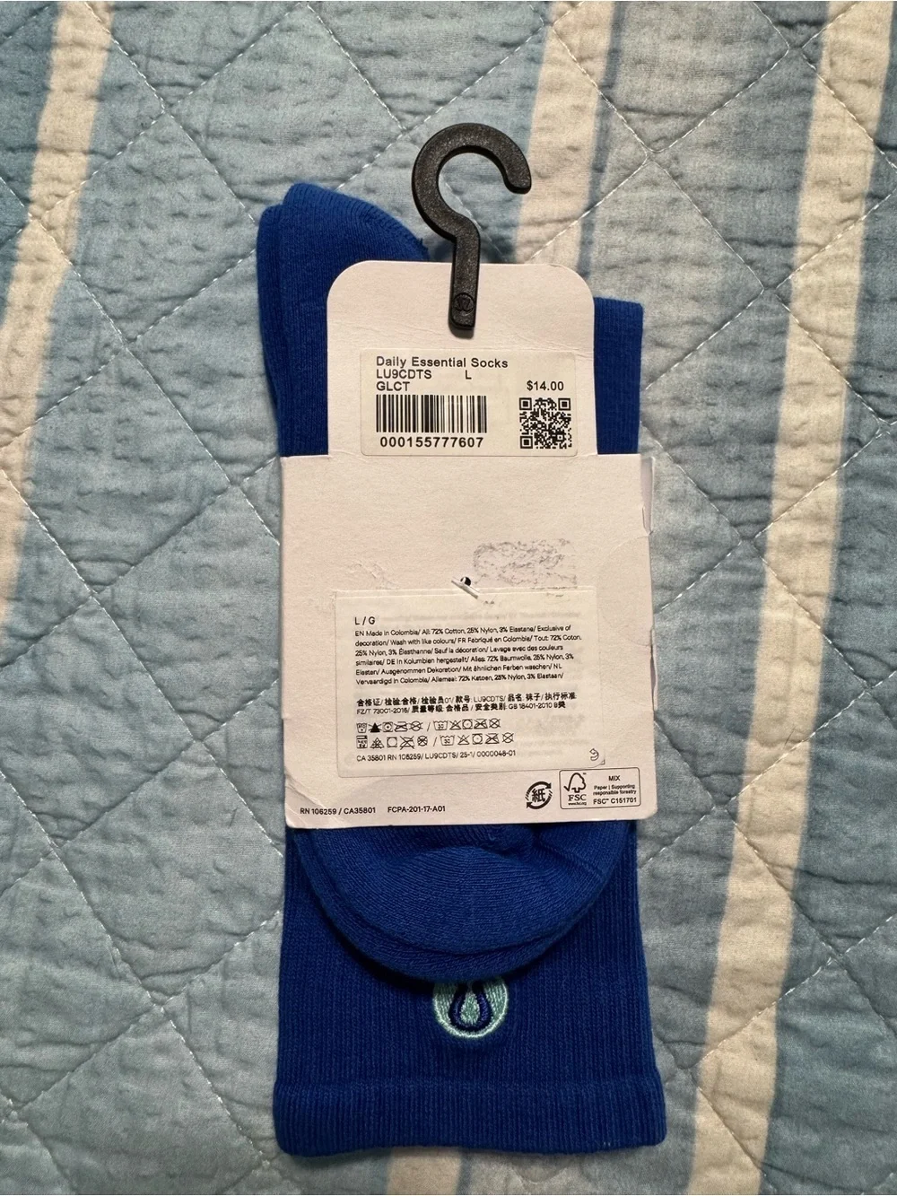 lululemon athletica Daily Essential Crew Socks - Royal Blue